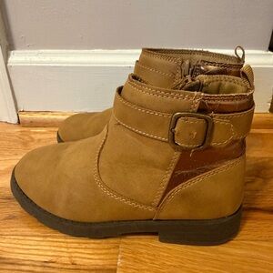 Girls Tan Ankle Boots